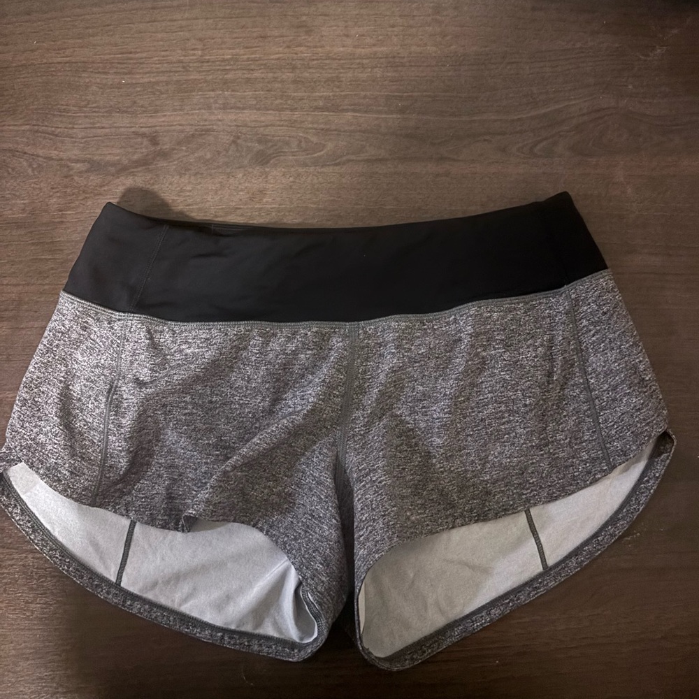 Lululemon Gray and Black Shorts